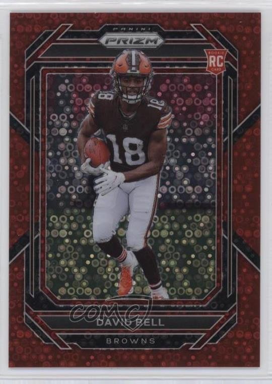 2022 Panini Prizm Rookies No Huddle Red Prizm 13/50 David Bell #334 13kh