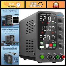 Variable DC Power Supply 0-32V 10A Bench Power Supply with USB Type-C Quick Char