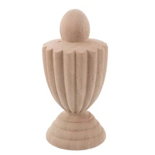  Wood Finial Ornaments Wooden Tops Bed Post Toppers Fence Finials