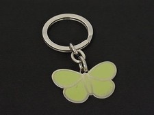 COACH Butterfly Keychain Keyring Bag Charm Light Green Silver