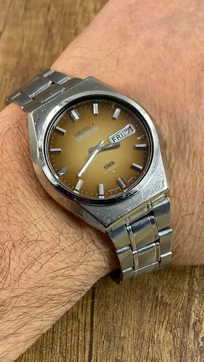 Seiko 5 Actus SS vintage automatic 23 jewels Japan mens watch | eBay