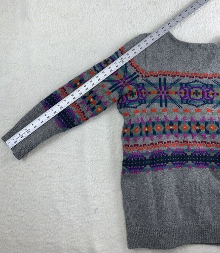 Chaps Pullover Damen 1X Southwestern Fair Isle grau bunt aztekisch weich - Bild 11 von 11