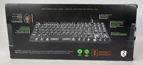 Razer BlackWidow Lite Wired TKL Mechanical Gaming Orange Switch Keyboard NEW - Picture 3 of 10