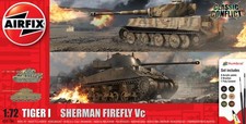 Image of AIRFIX 1/72 CLASSIC CONFLICT TIGER 1 VS SHERMAN FIREFLY (PLASTIC KIT) A50186