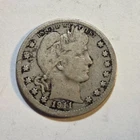 Lot #8: 1911 Barber Quarter 90% Silver *combine shipping* Liberty