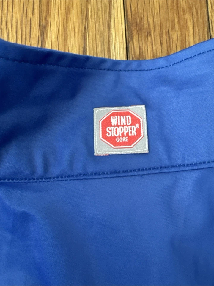 LL Bean Women's Wind Stopper Gore 1/4 Zip Blue Vintage Size L/Reg - Image 3 of 4
