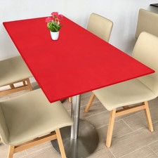 Fitted Tablecloth Fit 5ft Rectangle Table, Table Cover 60"x30", Red 