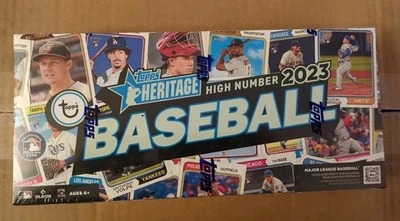 2023 TOPPS HERITAGE High-Number BASEBALL Factory-Sealed HOBBY Box From Case