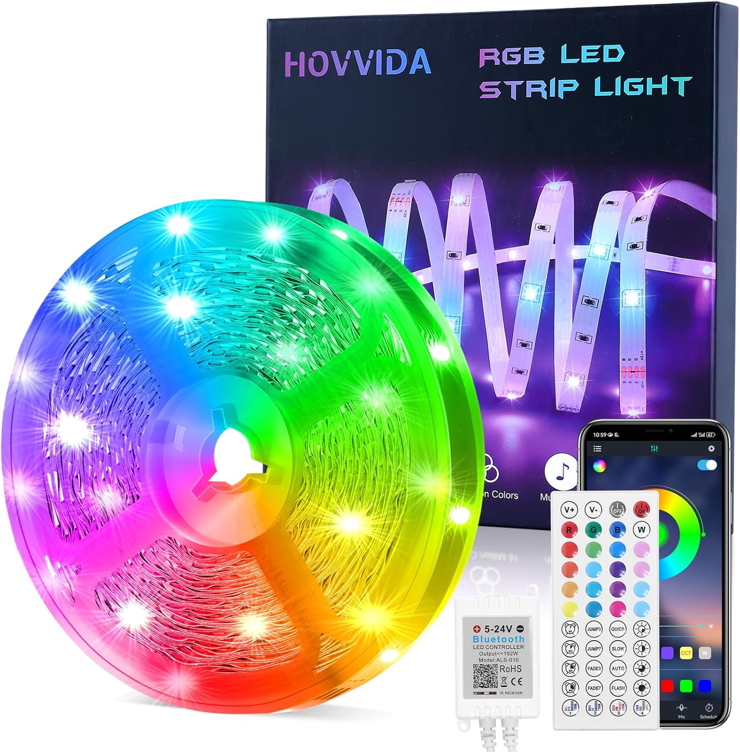 Illuminazione Ambientale 15M LED RGB 24V | Smart Home Design APP