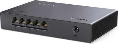 UGREEN 2.5Gb Switch, 5-Port Ethernet Switch, 5 X 2.5Gb Uplink, Plug & Play, Unma