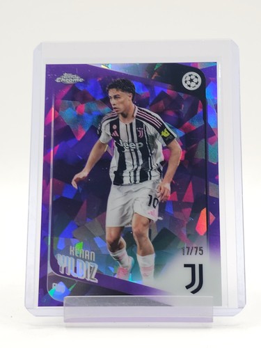 KENAN YILDIZ 2025-26 TOPPS CHROME UEFA CLUB SAPPHIRE PURPLE /75 #147 Q2045