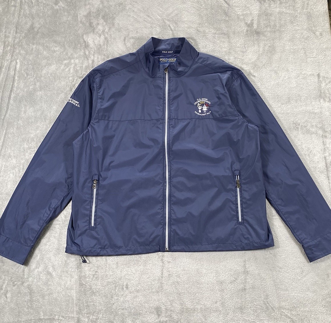 POLO GOLF ナイロンジャケット ネイビー XL Polo Ralph Lauren Golf 2014 US Open Pinehurst Marshall Jacket Mens