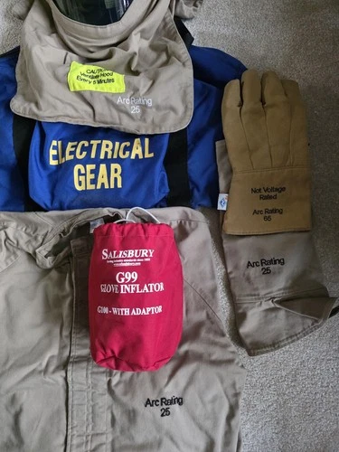 National Safety Apparel Arc Flash Suit 25 Cal W/ Glove Inflator image 2