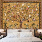Ultra Large Pomegranate Tree Birds Deer Tapestry Wall Hanging Bedroom Backdrop
