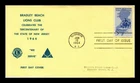 DR JIM STAMPS US COVER NEW JERSEY TERCENTENARY FDC SCOTT 1247 LIONS CLUB
