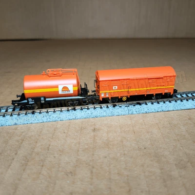 Coffret wagons-citernes + wagon couvert G4 Colas Rail, ép. V, Arnold HN6679, N 1 - Photo 1/4