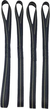 18" Soft Loop Tie Down Straps, 4 Pack. 2,789 Lb Break Strength. Made in The U