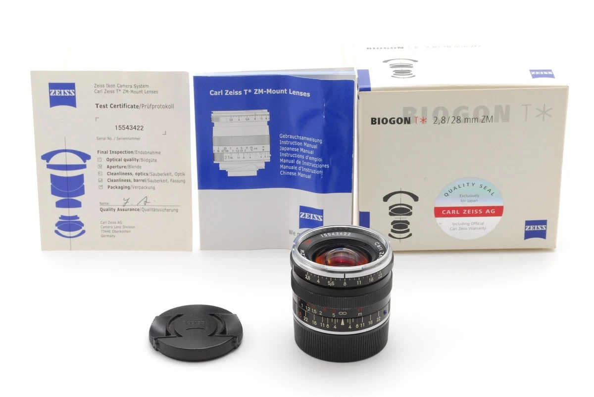 ZEISS Biogon T* 28mm Focal f/2.8 Camera Lenses for sale | eBay