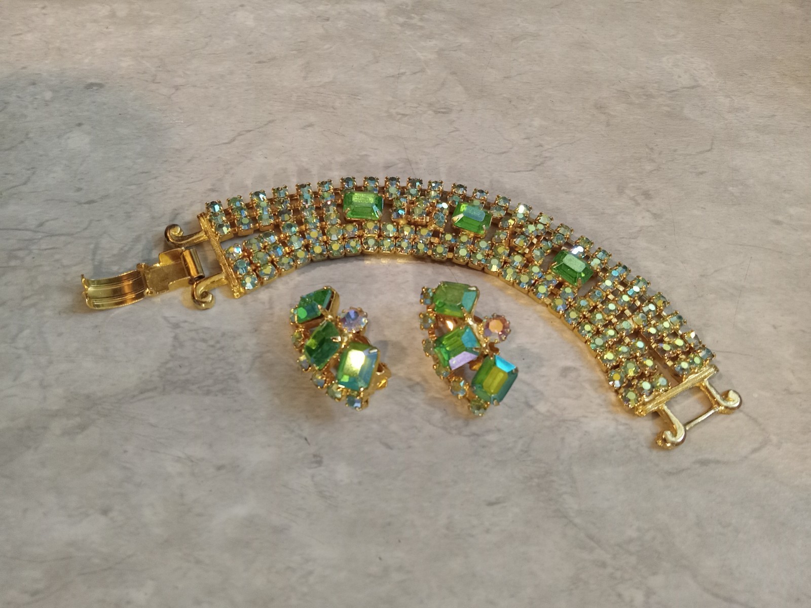 Stunning Statement Bracelet Earrings Set Auroa Bo… - image 5