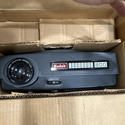 Kodak Carousel 800 35mm Slide Projector w/ Ektanar Lens Original Box & 2 Carouse