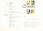 US 1994 CHINA CRANES JOINT ISSUE FDC CEREMONY PROGRAM DUAL COUNTRY CANCELS