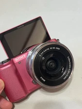Sony Alpha a5000 PINK 20.1 MP pink Mirrorless Digital Camera OSS 16-50mm Lens
