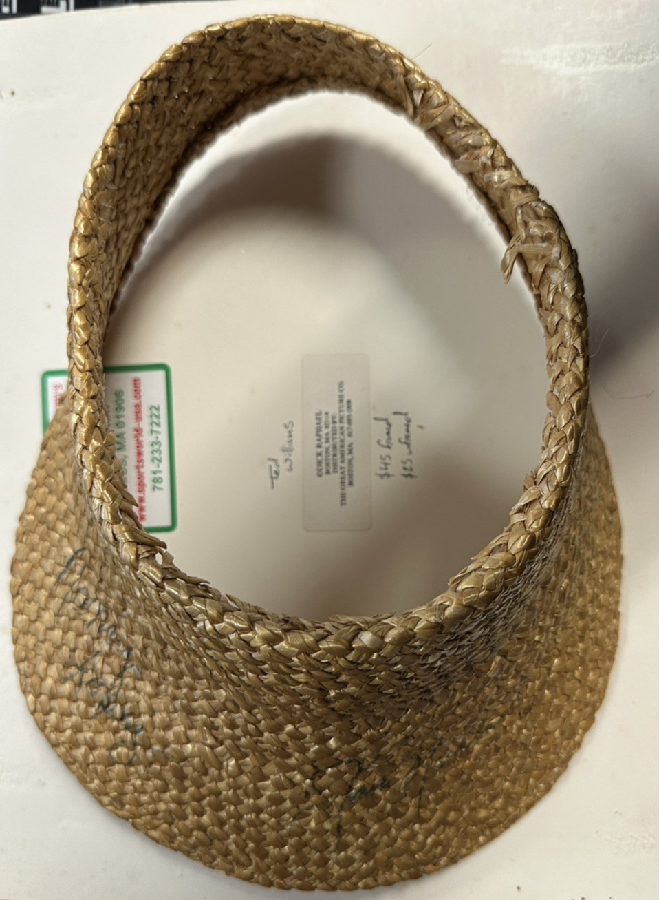 Jack Nicklaus Autographed Signed & Nancy Lopez Straw Golf Visor BAS PGA LPGA 