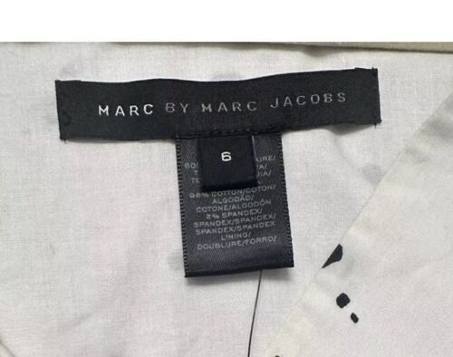 Marc Jacobs Womens Cotton Spotted V-Neck Sleeveless Dress White Size 6 NWT $378 - Picture 7 of 9