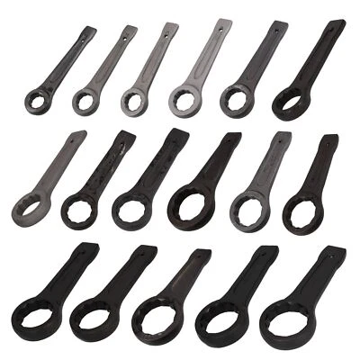 AB TOOLS Metric Slogging Box End Striking Ring Wrench Spanner Bi-Hex 12 Sided 17mm ? 75mm