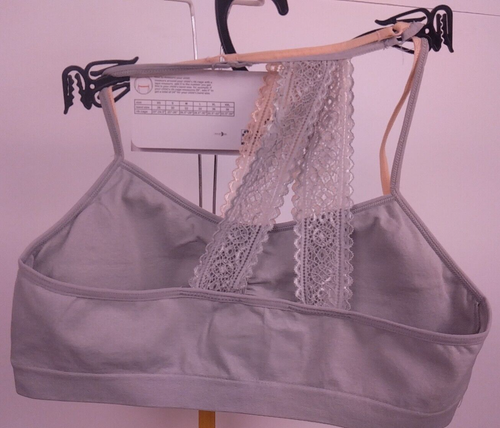 Wonder Nation 2 Pack Gray/Pink Lace Bralette Size XXL - New. (58) - Picture 2 of 15
