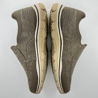 Skechers Mens 65086EWW Taupe Memory Foam Relaxed Fit Size  display picture 1