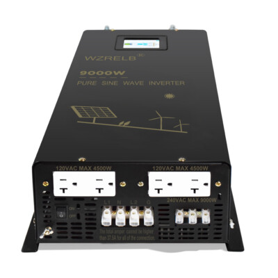 Split Phase Inverter Pure Sine Wave 36V to 120V 240V 9000W Solar Home System RV