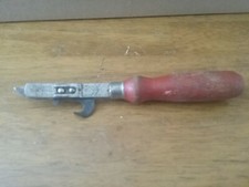 VINTAGE ACME CAN OPENER RED HANDLE KITCHEN UTENSIL MADE IN USA