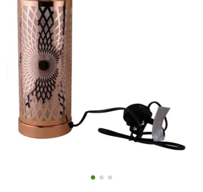 Kaleidoskop Design Farbwechsel LED Lampe & Aroma Diffusor in Roségold