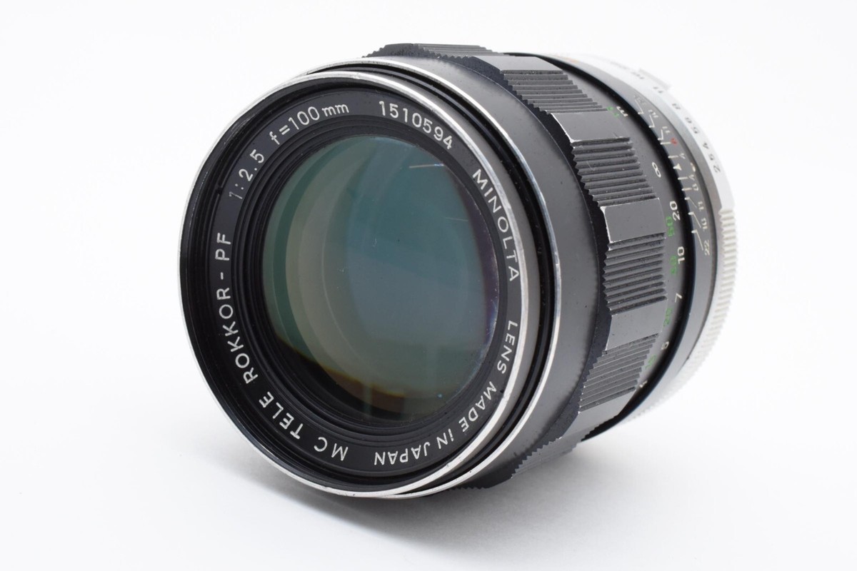 EXC+5】Minolta MC Tele Rokkor PF 100mm F2.5 Telephoto Free