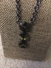 Made with Swarovski Crystals Leopard/Gold/Leopard New. Gunmetal Finish. 18-20” — photo 2