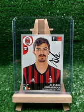 FIGURINA CALCIATORI PANINI 2016/17 MILAN ROMAGNOLI AUTOGRAFATA 2016 SIGNED