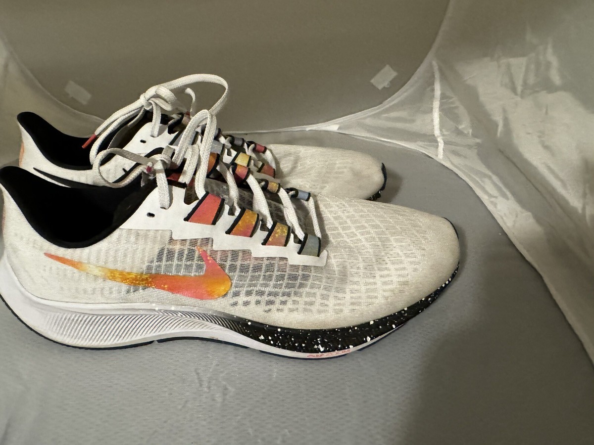 NIKE AIR ZOOM PEGASUS 37 WHITE RUNNING SHOES MENS SIZE US 13