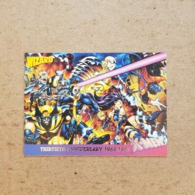 WOLVERINE! 1993 WIZARD MAGAZINE X-MEN 30TH ANNIVERSARY 1963-1993 PROMO CARD