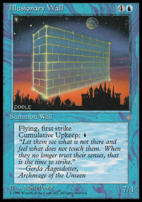 MTG Magic the Gathering Illusionary Wall (78/383) Ice Age LP