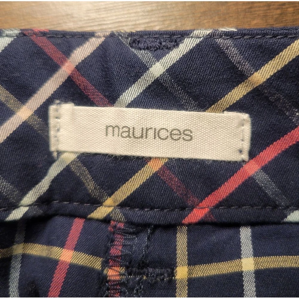 Pantalones Cortos Maurices Multicolor de Algodón a Rayas para Mujer Talla 3/4 Dobladillo con Puños Nuevos con Etiquetas Foto 4 de 4