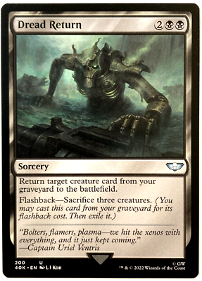 MTG Dread Return Warhammer 40,000 200 NM | eBay MTG Dread Return Warhammer 40,000 200 NM | eBay