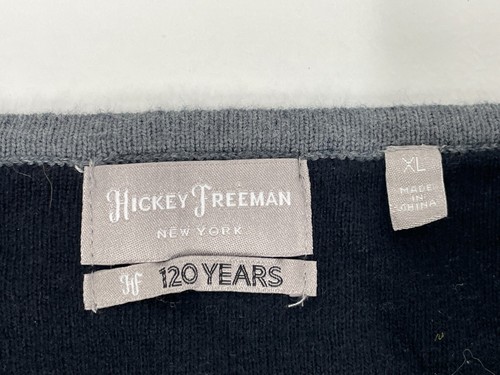 NEW Hickey Freeman Womens Size XL Gray Cashmere Rib Knit Sweater V Neck NWT $98 - Picture 4 of 11