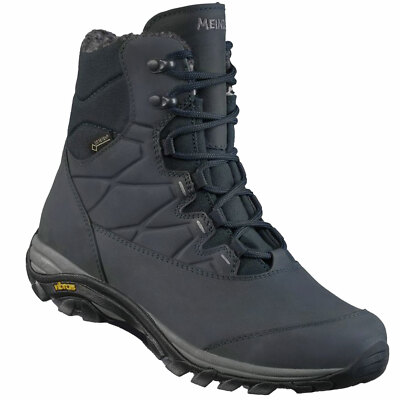 Meindl Locarno Lady Gore-Tex Schuhe Winterschuhe Damen-Winterstiefel Blau Grau