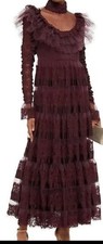 Zimmermann Resistance Paneled Ruffled Runway Dress Size 0 RRP $2950k  NWT