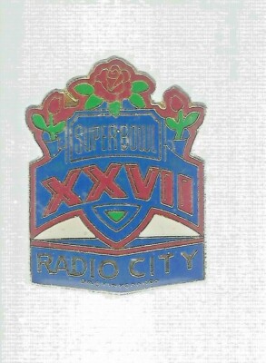 Radio City Super Bowl XXV11 Pin Back by Peter David | eBay