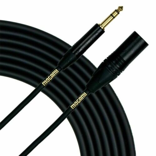 Mogami 2534 Quad Cable | Neutrik Gold TRS to 90º XLR-Male Mogami 2534 Quad Cable | Neutrik Gold TRS to 90º XLR-Male
