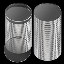 Versatile Clear Acrylic Round Blanks - 12 inch Diameter, 1/8 inch Thickness