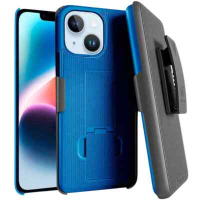 For iPhone 14 Pro 14 Plus 14 Pro Max Belt Clip Holster Case with Kickstand Cover
