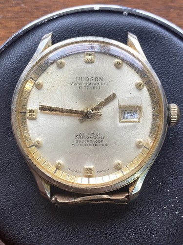 Vintage gents HUDSON Super-Automatic, 1960s Swiss Men’s Watch, EB 8127 - Repairs